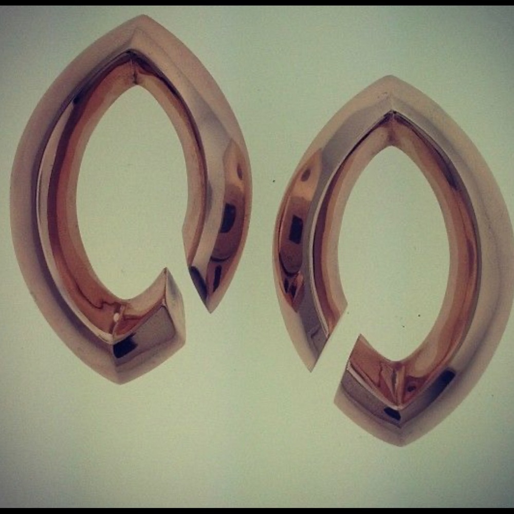 Diablo organics rose gold spade weights